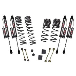 Skyjacker 2.5" Dual Rate Long Travel Coils Lift Kit with ADX 2.0 Remote Reservoir Shocks for 21-24 Jeep Wrangler JL 4xE JL25EBKXLT-