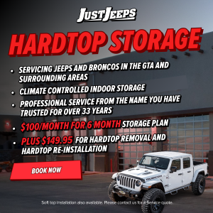 Just Jeeps HardTop Storage 6 Months
