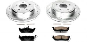 Power Stop Rear Z23 Evolution Sport Performance 1-Click Brake Kit for 05-10 Jeep Commander XK & Grand Cherokee WK K2221