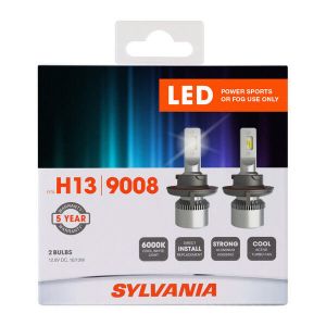 Sylvania #H13 LED Headlight Bulbs (2 Pack) for 07-18+ Jeep Wrangler JK, JL & 20+ Gladiator JT with Halogen Capsule Headlamps H13SL.BX2