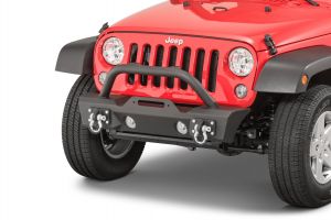TACTIK Stubby Front Bumper with Hoop for 07-18 Jeep Wrangler JK, JKU 12052-0142