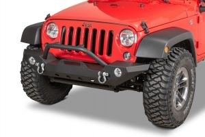 TACTIK HD Front Bumper with Hoop for 07-18 Jeep Wrangler JK, JKU 12052-0141
