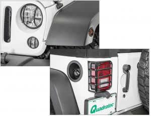 TACTIK 8 Piece Euro Guard Light Set for 07-18 Jeep Wrangler JK, JKU 13117JK8-