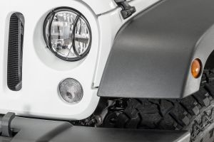 TACTIK Euro Style Headlight Guards for 07-18 Jeep Wrangler JK 13117JKF-