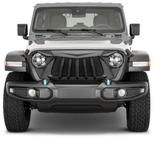 TACTIK Tiger Shark Grille for 18-24+ Jeep Wrangler JL, JLU & 20-24+ Jeep Gladiator JT w/o TrailCam 13131-1057