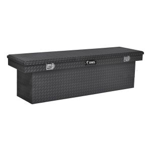 UWS Gloss Black Aluminum 69" Deep Crossover Truck Tool Box TBSD-69-BLK