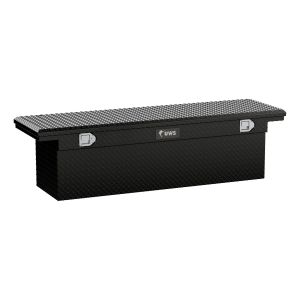 UWS Gloss Black Aluminum 69" Deep Truck Tool Box, Low Profile (LTL Shipping Only) TBSD-69-LP-BLK