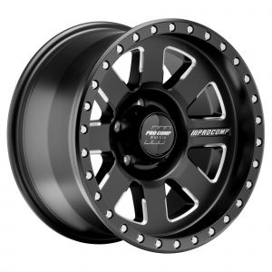 Pro Comp Series 74 Trilogy Pro 17x9 with 5x5 Bolt Pattern - Satin Black with Machined Edges 5174-7973