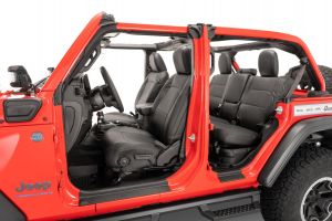 Tru-Fit Eco Leather Front & Rear Seat Covers w/o Rear Seat Center Armrest for 18-23+ Jeep Wrangler JL Unlimited 4-Door 14169-5000-