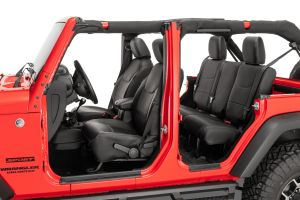 Tru-Fit Eco Leather Front & Rear Seat Covers for 13-18 Jeep Wrangler JK Unlimited 4-Door 14169-5006-