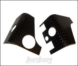 Warrior Products Rear Corners with Cutouts for LED Lights For 2007-14 Jeep Wrangler JK Unlimited 4 Door Models 926APC