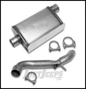 Warrior Products Off Road Exhaust System For 2007-18 Jeep Wrangler JK 2 Door & Unlimited 4 Door Models 2240