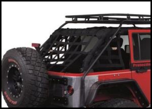 Warrior Products Rear Cargo Netting For 2007-18 Jeep Wrangler JK Unlimited 4 Door Models 40500