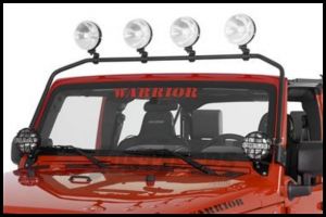 Warrior Products Front Light Bar For 2007-18 Jeep Wrangler JK 2 Door & Unlimited 4 Door Models 869