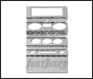 Warrior Products Dash Overlay For 2007-08 Jeep Wrangler JK 2 Door & Unlimited 4 Door Models 90402