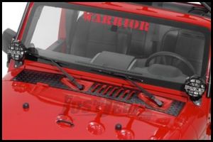 Warrior Products Cowling Cover For 2007-18 Jeep Wrangler JK 2 Door & Unlimited 4 Door Models  (Black Diamond) 920EPC