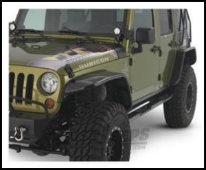 Warrior Products Rear Tube Flares In Black Smooth Finish For 2007-18 Jeep Wrangler JK Unlimited 4 Door Models S7313