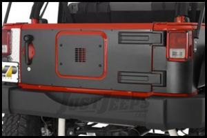 Warrior Products Tailgate Cover In Black Steel Finish For 2007-18 Jeep Wrangler JK 2 Door & Unlimited 4 Door Models S920D