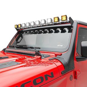 ZROADZ Multi-LED Roof Cross Bar with A-Pillar Brackets & LED Lights for 18-25+ Jeep Wrangler JL & Gladiator JT Z934931-KITAW-