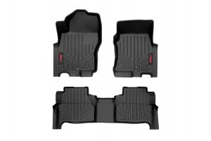 Rough Country Floor Mats FR & RR Crew Cab For 2022-2024 Nissan Frontier 2WD/4WD M-80515