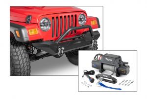TACTIK Bumper and TACTIK Winch for 97-06 Jeep Wrangler TJ 12052-