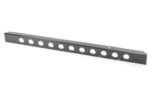 Kentrol 54" Front Bumper With Holes in Black Powder Coated Stainless Steel for 55-86 Jeep CJ Vehicles 50429