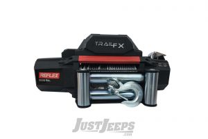 TrailFX 8000lbs Self-Recovery Winch (12V DC) 94' Wire Rope and Roller Fairlead With Wired & Wireless Remote WR08B