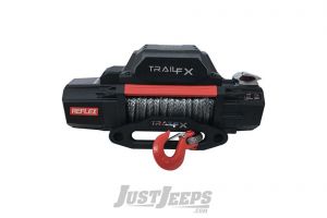 TrailFX 12500lbs Self-Recovery Winch (12V DC) 94' Synthetic Rope and Roller Fairlead With Wired & Wireless Remote WRS12B