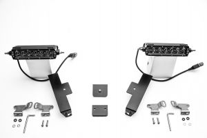 ZROADZ Panel Mount Kit with (2) 6" ZROADZ LED Straight Single Row Slim Light Bars for 18+ Jeep Wrangler JL & 20+ Gladiator JT Z310006-KIT