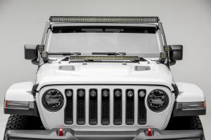 ZROADZ Hood Cowl Mounting Brackets for (1) 30" LED Light Bar for 18-25 Jeep Wrangler JL & Gladiator JT Z364931