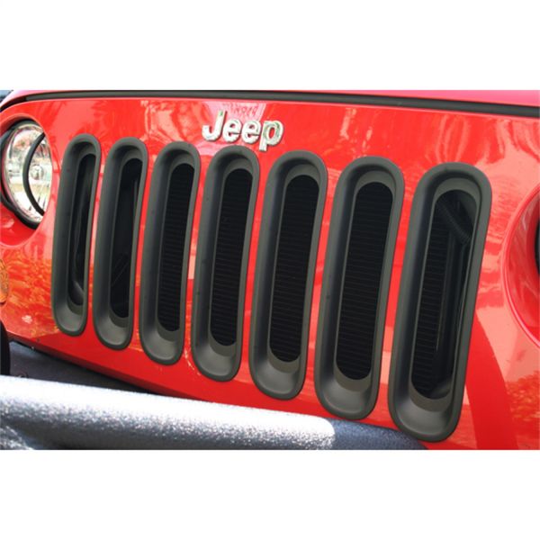 Buy Rugged Ridge Grille Inserts in Black For 2007-18 Jeep Wrangler JK 2  Door & Unlimited 4 Door Models  for CA$