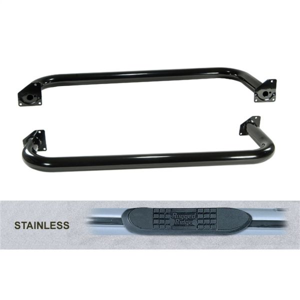 Buy Rugged Ridge Side Step Bars Stainless Steel for 87-95 Jeep Wrangler YJ   for CA$