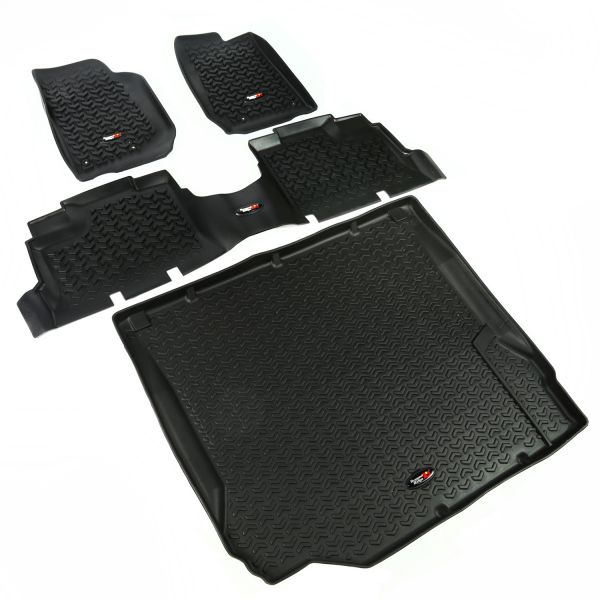 Buy Rugged Ridge 4-Piece Floor Liner Kit In Black For 2007-10 Jeep Wrangler  Unlimited JK 4 Door  for CA$