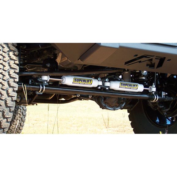 Superlift High Clearance Dual Hydraulic Steering Stabilizer Kit for 07-18 Jeep  Wrangler JK, JKU 92095