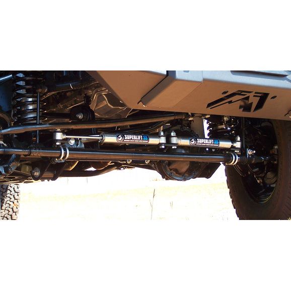 Superlift High Clearance Dual Gas Charged Steering Stabilizer Kit for