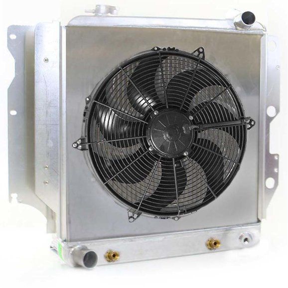 Tj75 Radiator Griffin Radiator & Thermal Products Aluminum Radiator with Fan for 87 ...