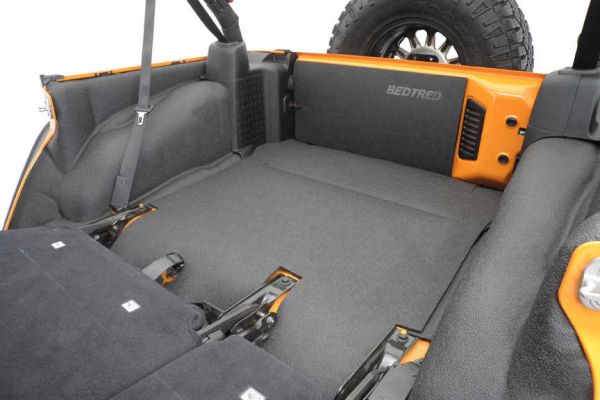BedRug Tailgate Mat For Jeep Wrangler JK/JKU 2007-2018 - Charcoal Grey, Protects & Adds Comfort