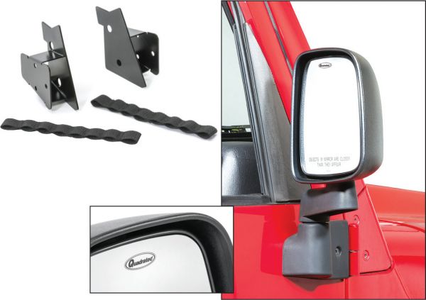 Buy Quadratec Replacement Mirrors & Relocation Brackets for 97-06 Jeep  Wrangler TJ & Unlimited  for CA$