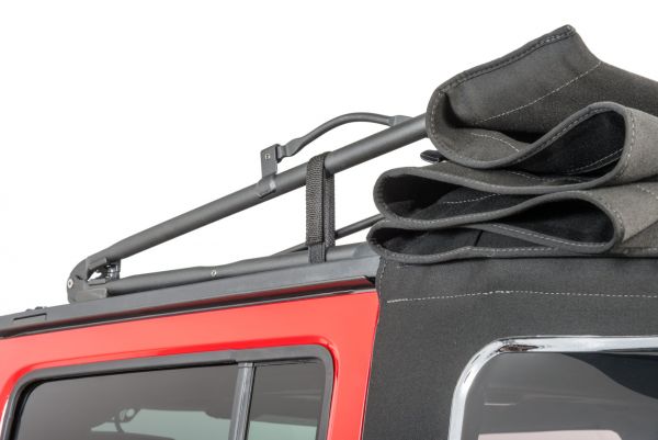 Quadratec Rear Window Roll Up Straps and Soft Top Tie Down Kit for