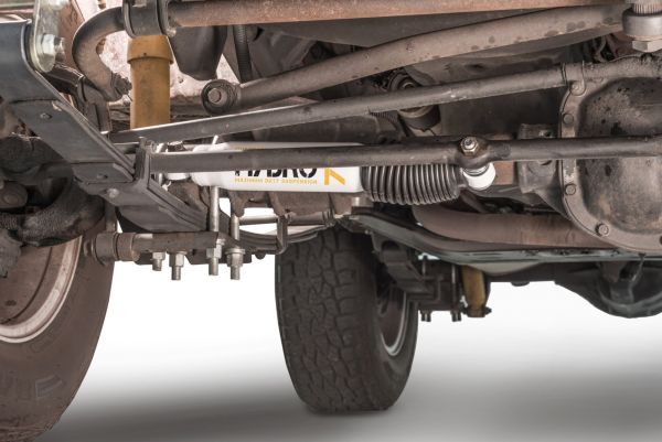 Rustys Offroad Steering Stabilizer Axle Side Relocation Bracket Jeep