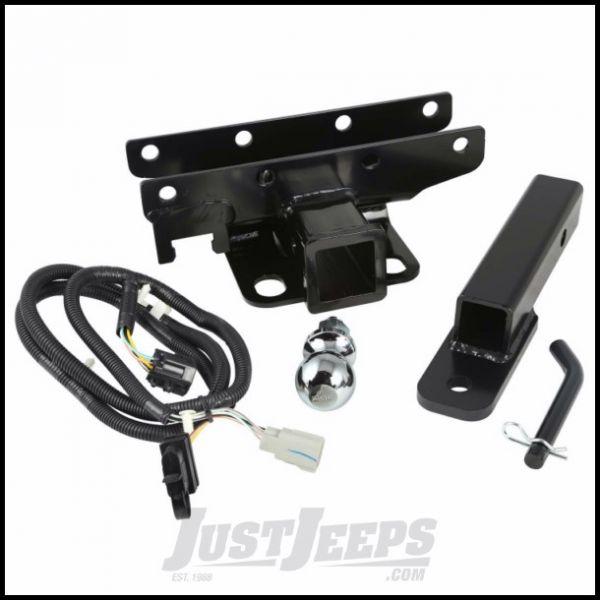 Trailer Tow Hitch For 02-07 Jeep Liberty Deluxe Package Wiring & 2" Ball & Lock