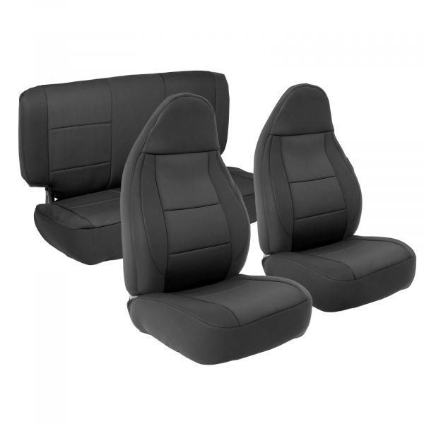 Buy SmittyBilt Neoprene Front and Rear Seat Cover Kit In Black For 2003-06 Jeep  Wrangler TJ 471301 for CA$