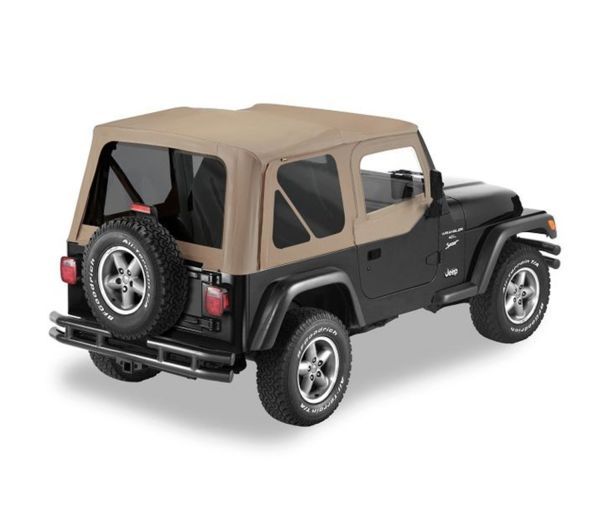 Buy BESTOP Replace-A-Top With Half Door Skins & Tinted Windows In Dark Tan  For 1997-02 Jeep Wrangler TJ Models 51124-33 for CA$