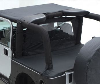 Buy SmittyBilt Tonneau Cover Without Factory Soft Top Hardware Velcro Mount  In Black Denim For 1992-95 Jeep Wrangler YJ 731015 for CA$
