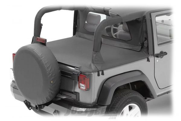 Rampage Jeep 761015 Copertura In Denim Nero Per Capote Morbida - Tonneau Cover Per Jeep