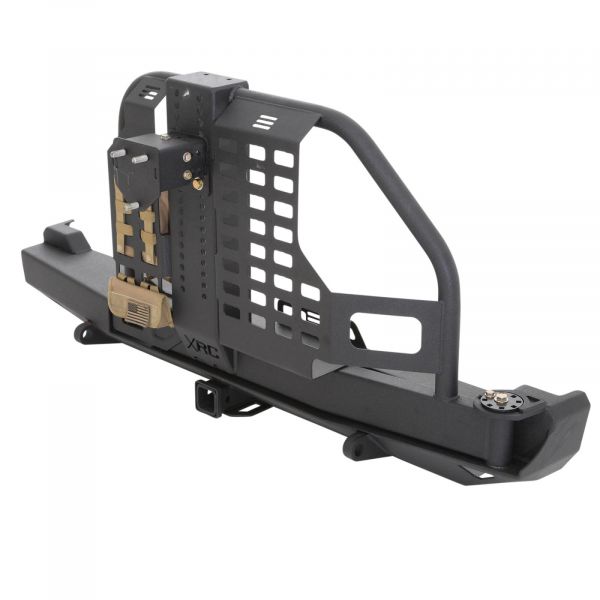 Buy SmittyBilt XRC Rear Bumper With Swing Out Tire Carrier & Hitch