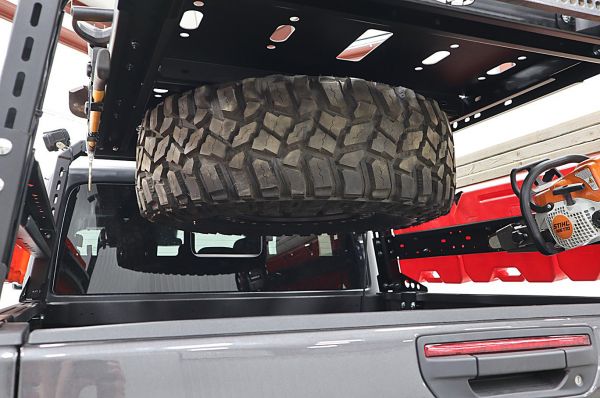 Heavy Duty Spare Tire Carrier Mount For Jeep Wrangler YJ TJ LJ (1987-2006) - Holds Up To 35" Tire