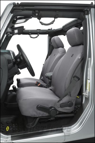 Bestop Custom Tailored Front Seat Covers In Charcoal For 2018 18 Jeep Wrangler Jk 2 Door Unlimited 4 Models 29283 09 Ca 303 95 - Seat Covers For 2009 Jeep Wrangler Unlimited