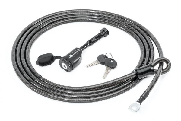 Quadratec Locking Bicycle Cable with Hitch Pin for Quadratec Bike Racks  