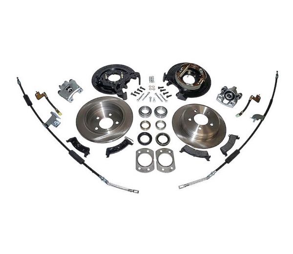 Crown Automotive Rear Disc Brake Conversion Kit for 97-06 Jeep Wrangler TJ  with Dana 44 Rear Axle without ABS RT31045